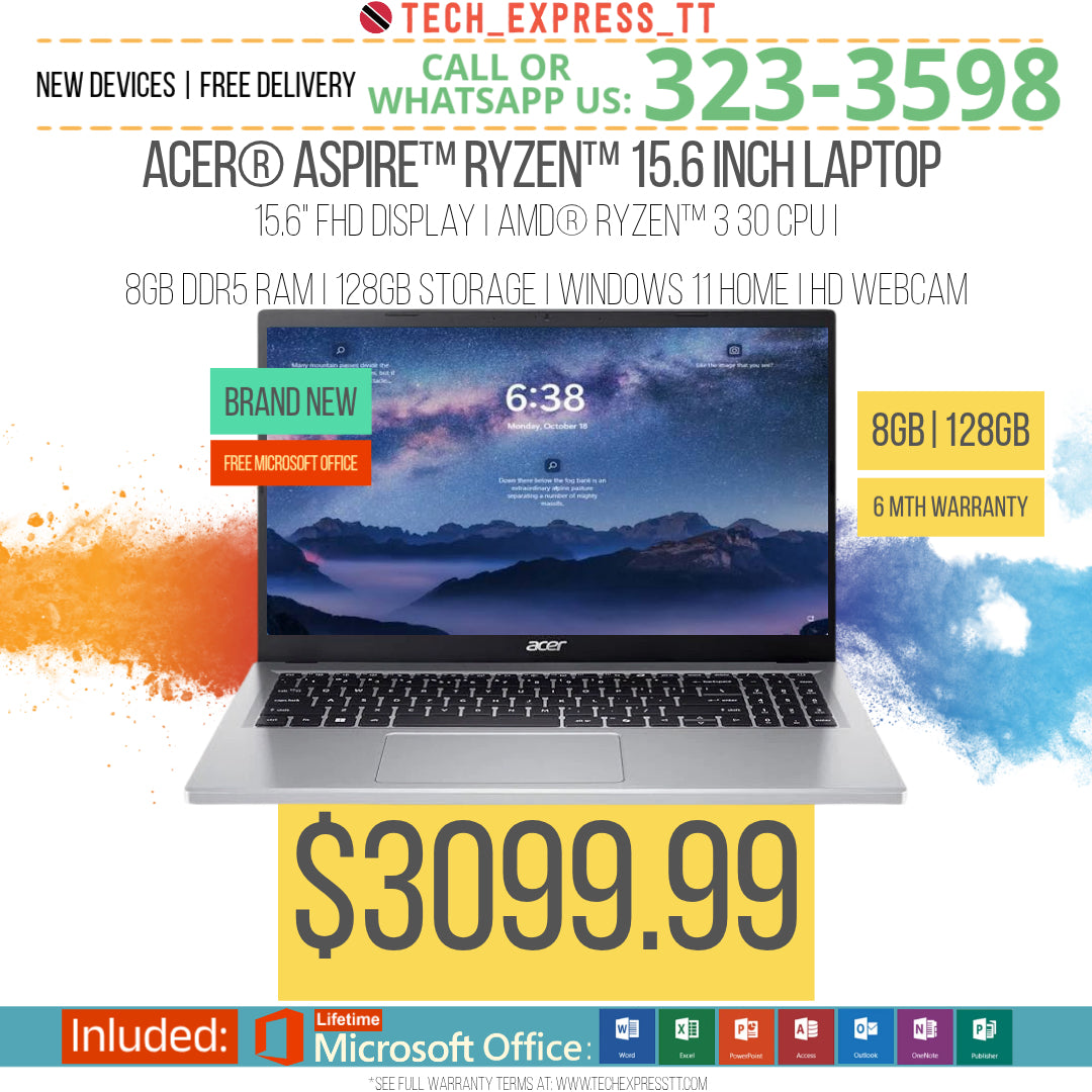 ACER® ASPIRE™ RYZEN™ 15.6" LAPTOP