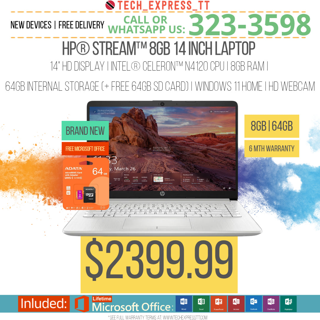 HP® STREAM™ 8GB 14" LAPTOP