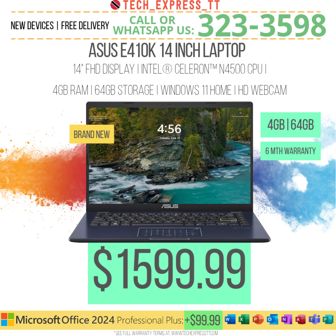ASUS® E410K 14 INCH LAPTOP