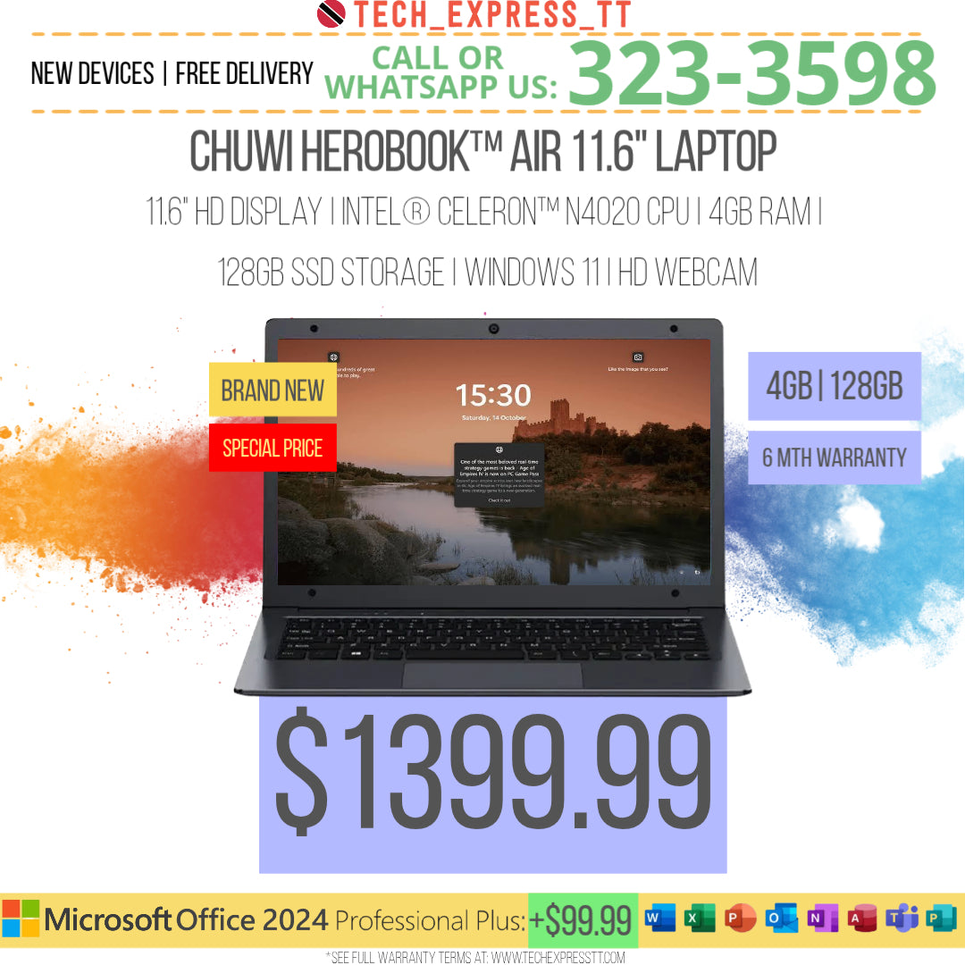 CHUWI® HEROBOOK™ AIR 11.6 INCH LAPTOP