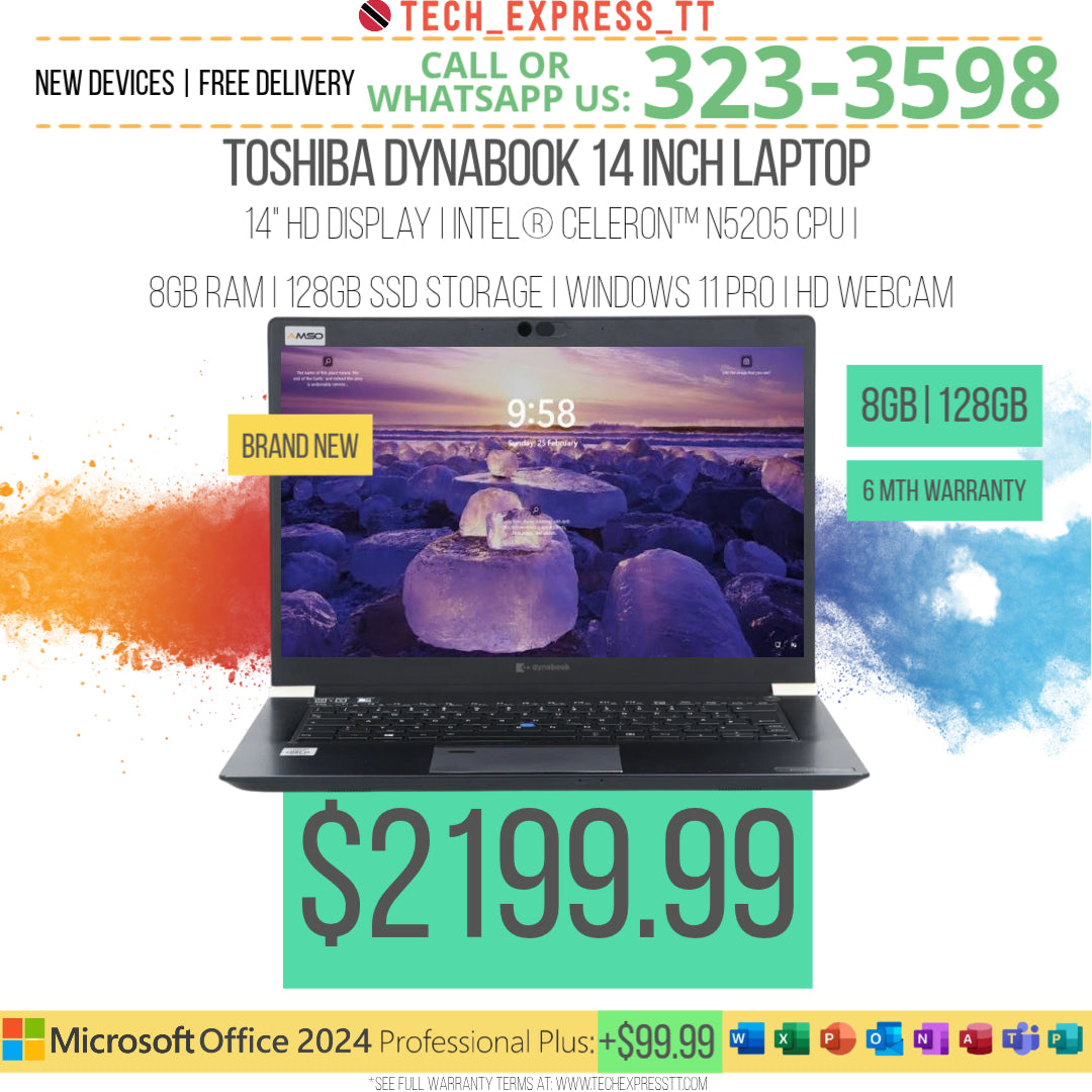 TOSHIBA® DYNABOOK™ 14 INCH LAPTOP