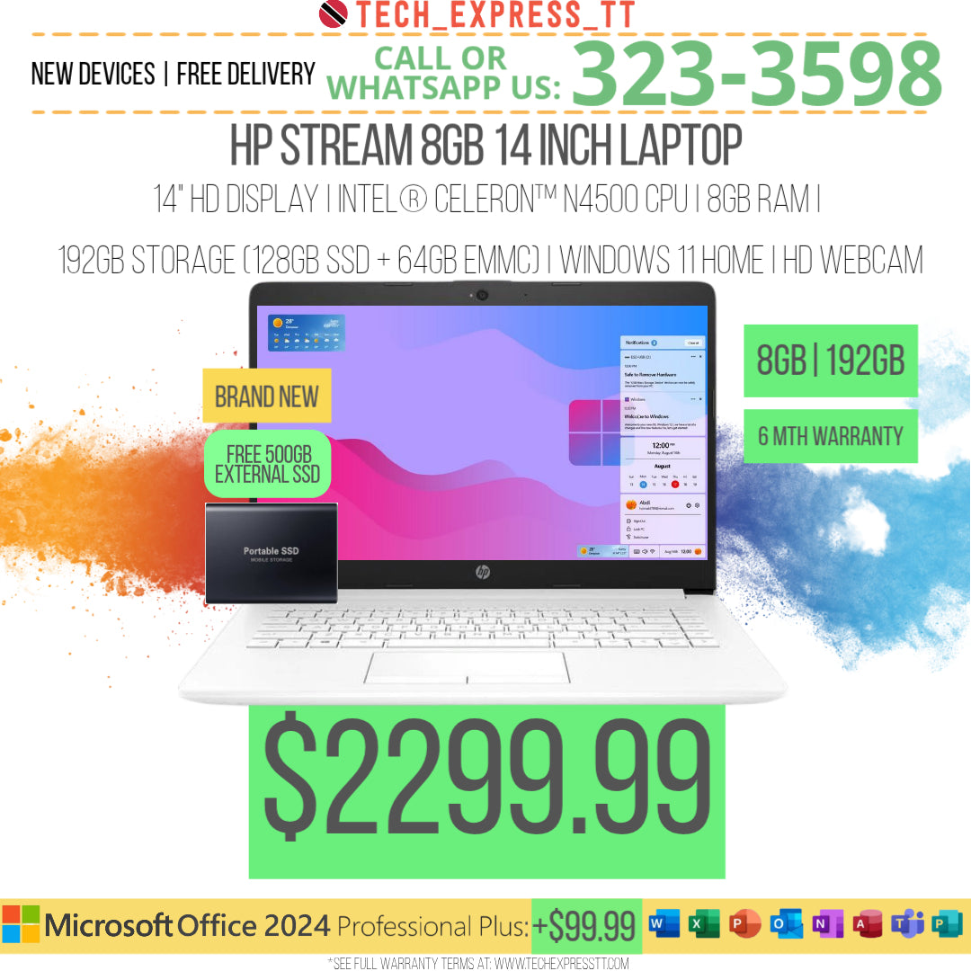 HP® STREAM™ 8GB 14 INCH LAPTOP